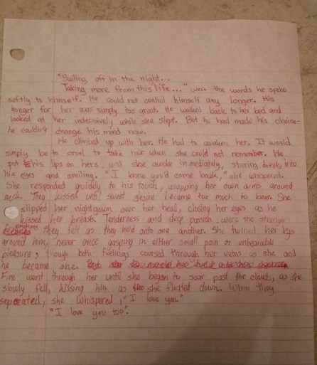 You know this is authentic 1995ish because of the classic pink pen.